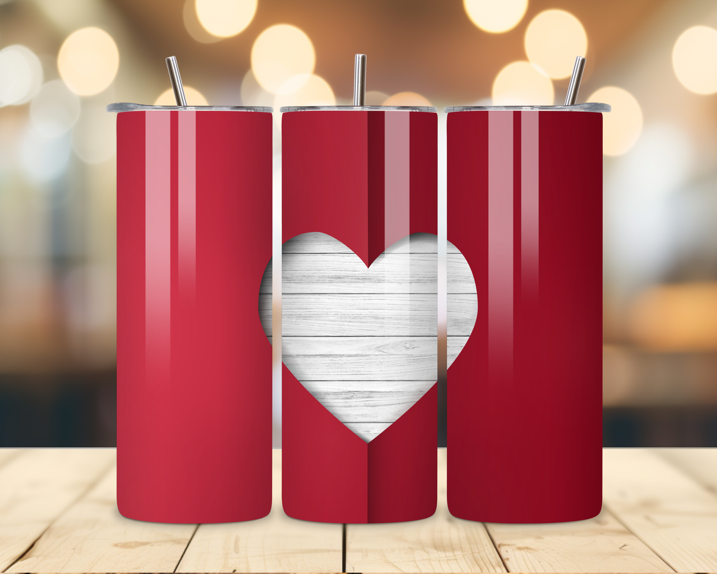 Valentine's Day - Hearts' Designs #2 - 20 Oz Stainless Steel Tumbler