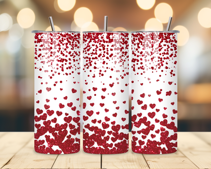 Valentine's Day - Hearts' Designs #3 - 20 Oz Stainless Steel Tumbler