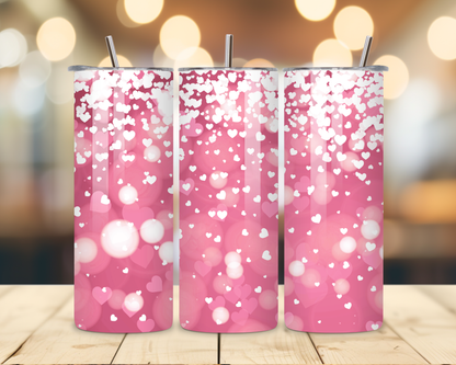 Valentine's Day - Hearts' Designs #3 - 20 Oz Stainless Steel Tumbler