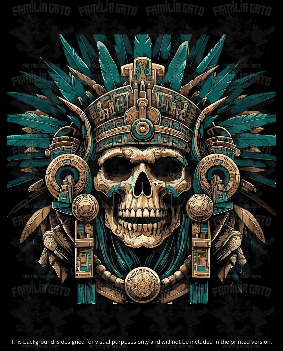 Mexican Dios Azteca DTF Transfer