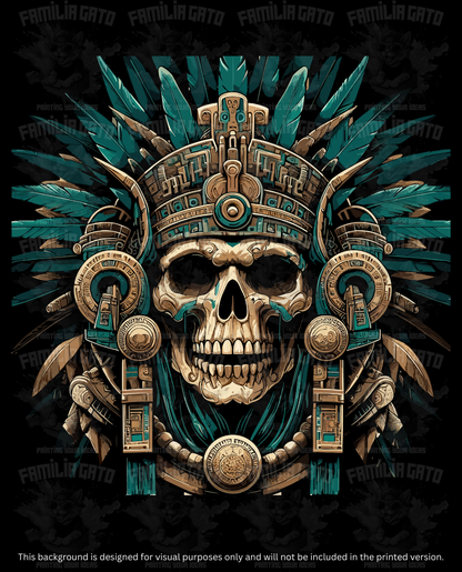 Mexican Dios Azteca DTF Transfer