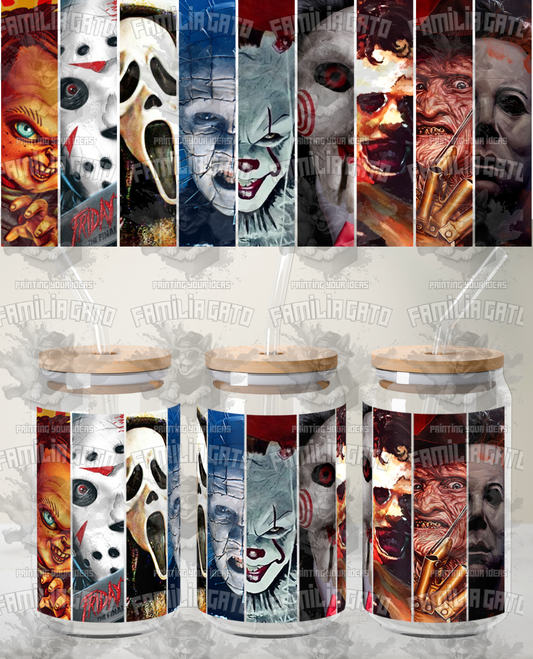 Halloween Horror Characters #9 UVDTF Wrap