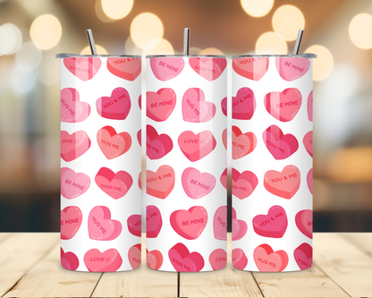 Valentine's Day - Hearts' Designs #1 - 20 Oz Stainless Steel Tumbler