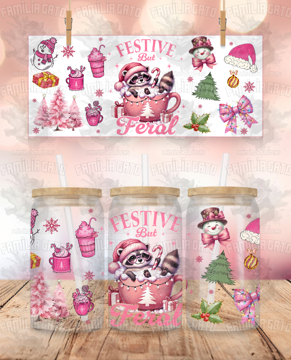 Festive but Feral UVDTF Wrap