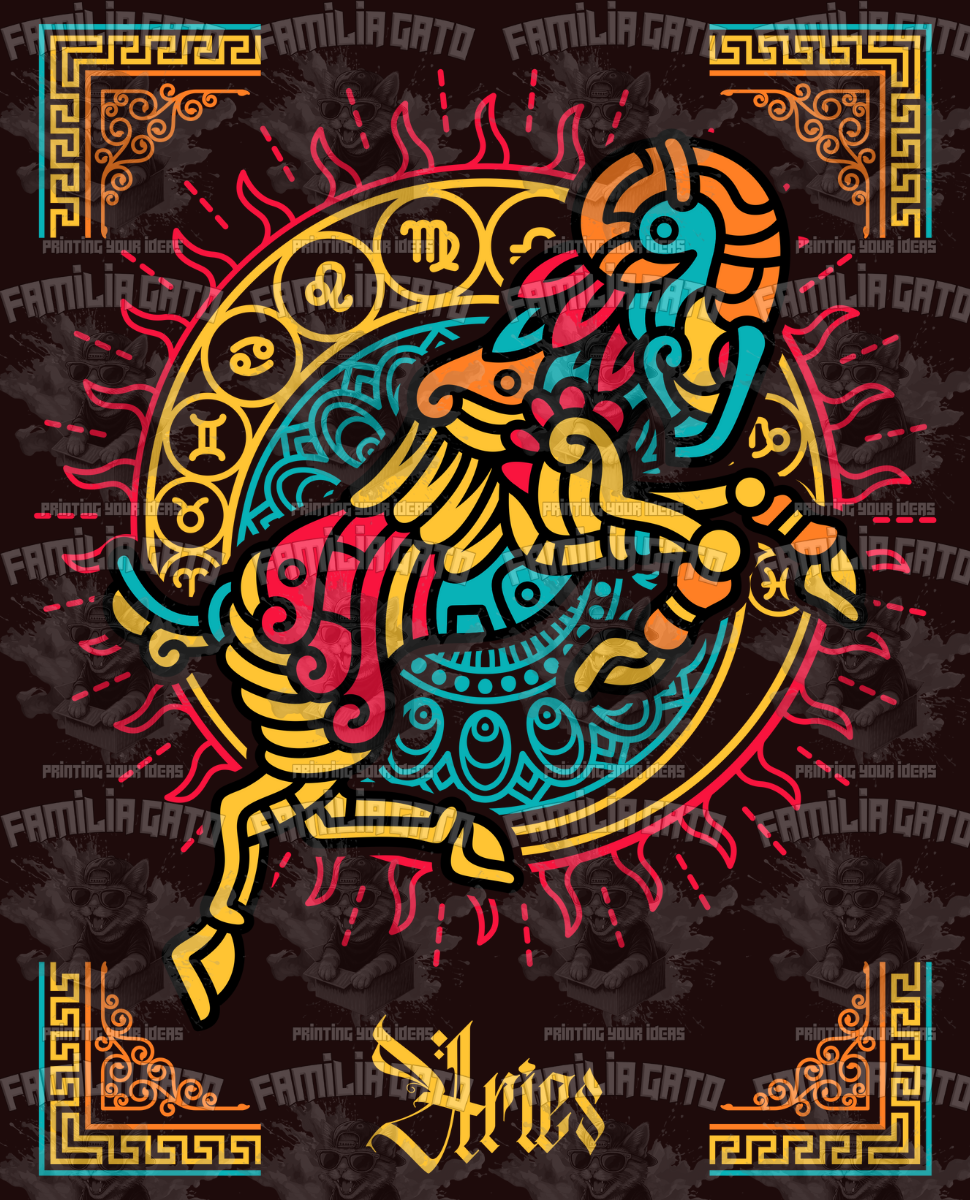 Mayan Style Zodiac Signs DTF Transfers