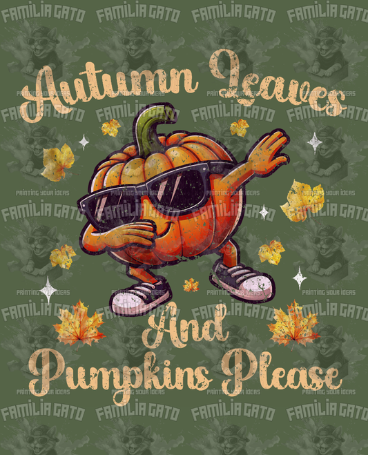 Autumn Leaves DTF Transfer