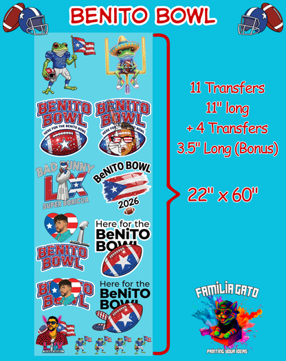 Benito Bowl DTF Gang Sheet #1 - 22"x60"