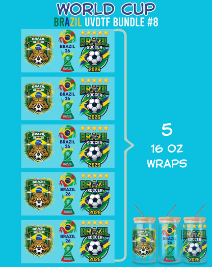World Cup UVDTF Bundles - 16 Oz Libbey Glass Can Wraps