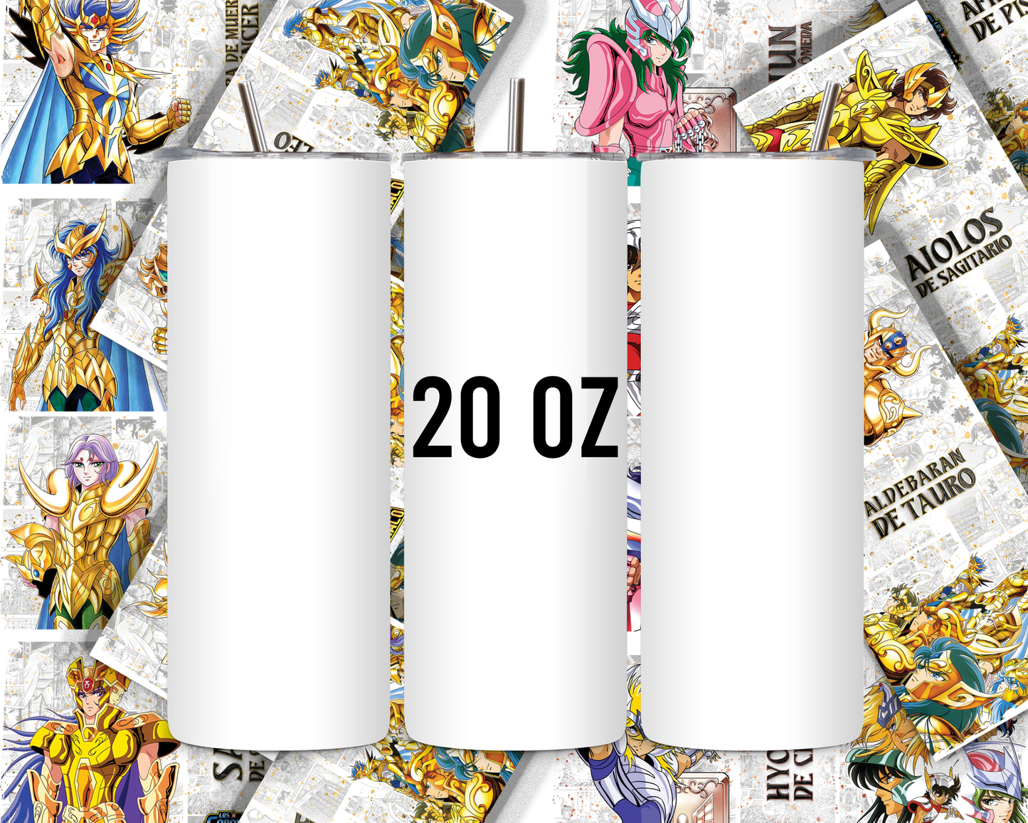 Caballeros del Zodiaco - Saint Seiya - 20 Oz Stainless Steel Tumbler