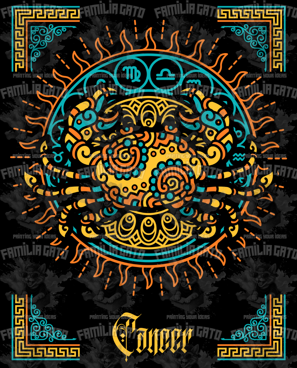 Mayan Style Zodiac Signs DTF Transfers