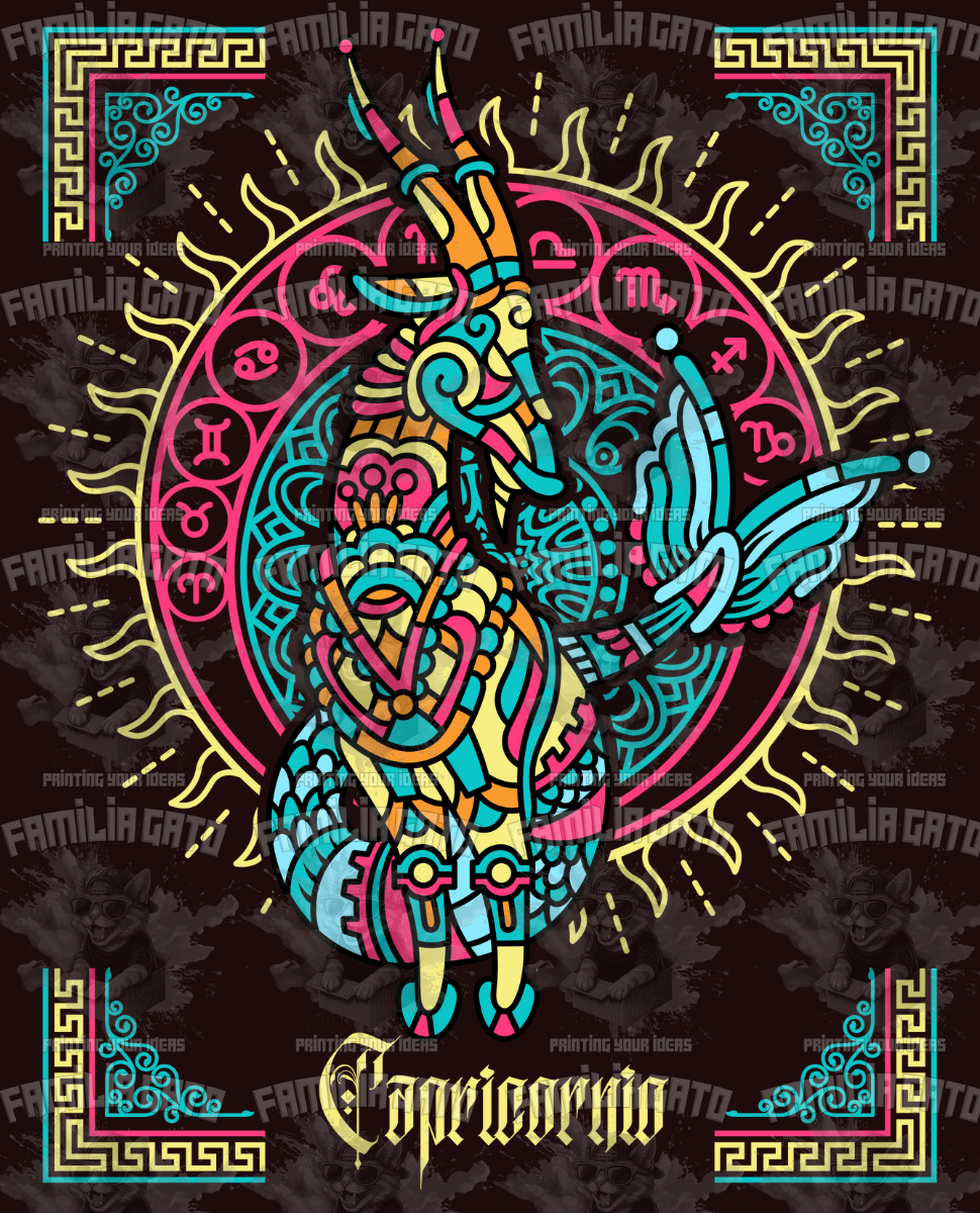 Mayan Style Zodiac Signs DTF Transfers