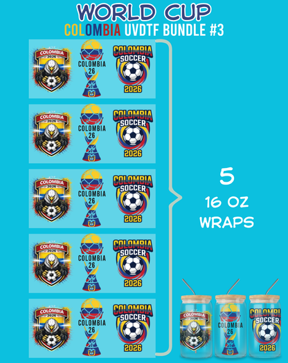 World Cup UVDTF Bundles - 16 Oz Libbey Glass Can Wraps