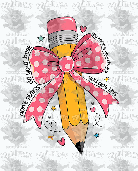 Coquette Pencil #11 DTF Transfer