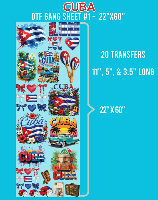 Cuba DTF Gang Sheet #1 - 22"x60"