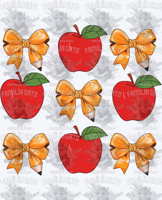 Cutie Apples DTF Transfer