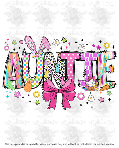 Easter Auntie Doodles DTF Transfer