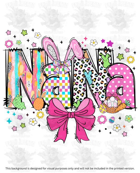 Easter Nana Doodles DTF Transfer