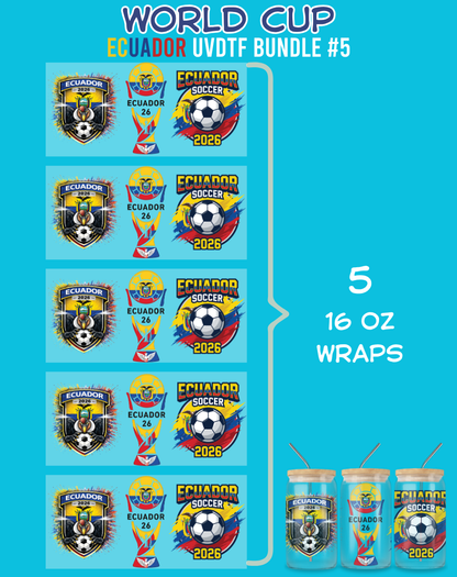 World Cup UVDTF Bundles - 16 Oz Libbey Glass Can Wraps
