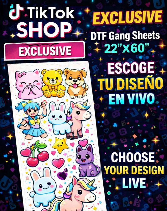 Exclusive DTF Gang Sheets - 22"x60"