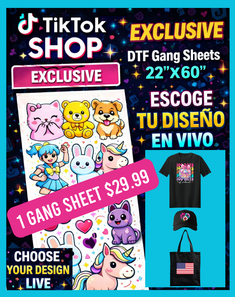 Exclusive DTF Gang Sheets - 22"x60"