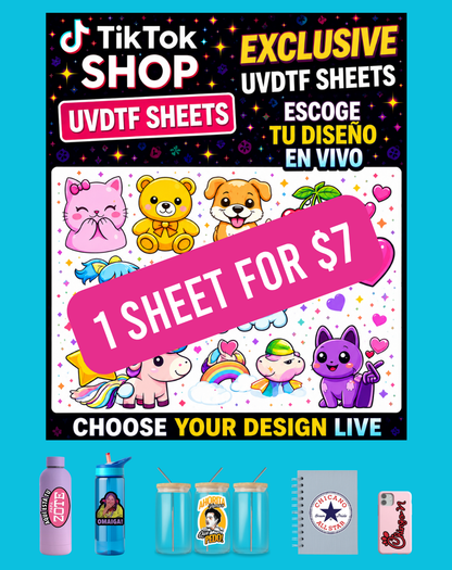 Exclusive UVDTF Sheet