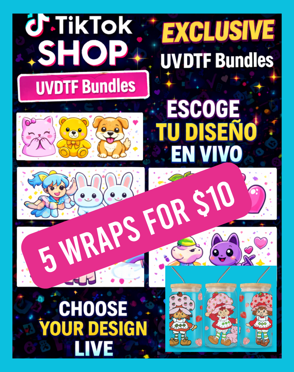 Exclusive UVDTF Bundles - 16 Oz Libbey Glass Can Wrap