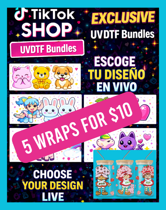 Exclusive UVDTF Bundles - 16 Oz Libbey Glass Can Wrap