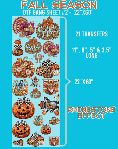 Fall Season DTF Gang Sheets - 22"x60"