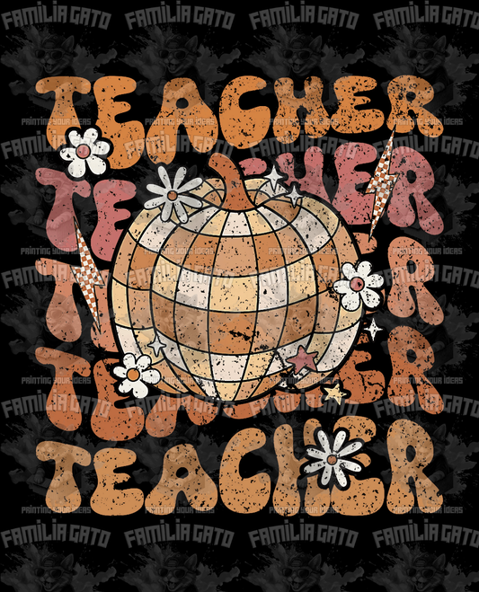 Fall Teacher DTF Transfer
