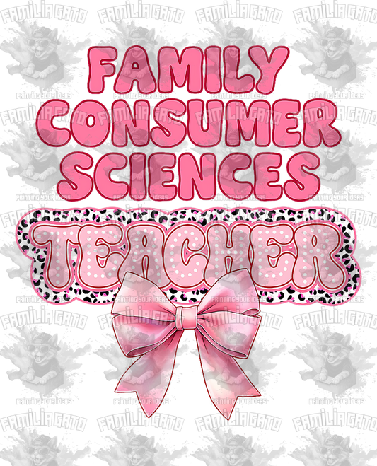 Family Consumer Sciences Teacher DTF Transfer