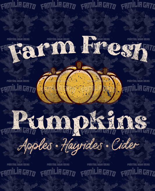 Farm Fresh Pumpkins DTF Transfer