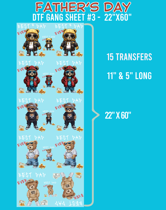 Father's Day DTF Gang Sheet #3 - 22"x60"