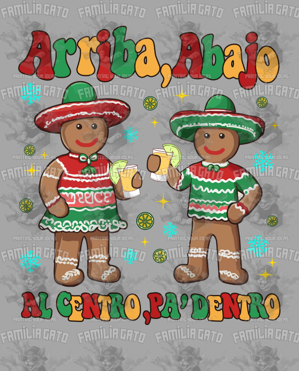 Gingerbread Mexican Arriba DTF Transfer