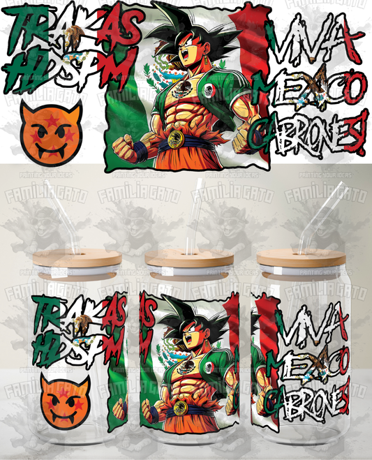 Goku Orgullo Mexicano UVDT Wrap