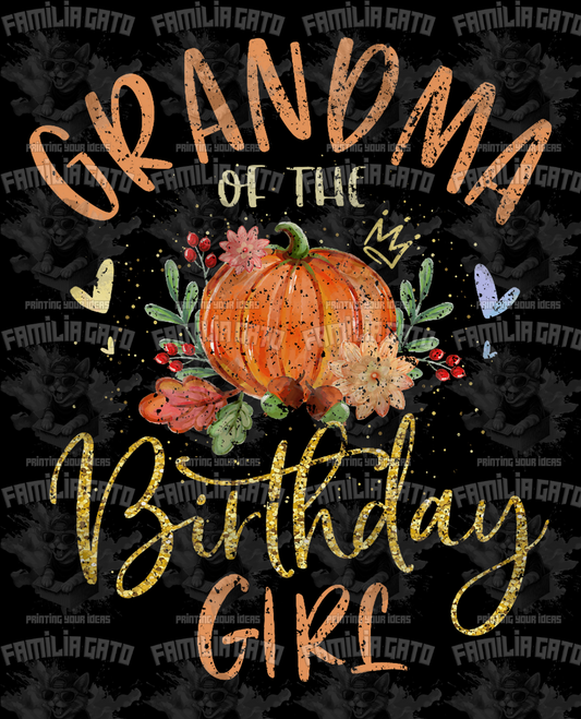 Grandma Of The Birthday Girl DTF Transfer
