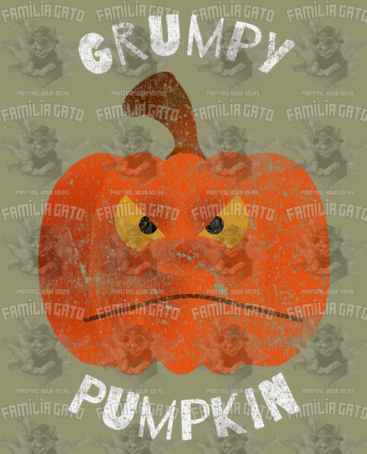 Grumpy Pumpkin DTF Transfer