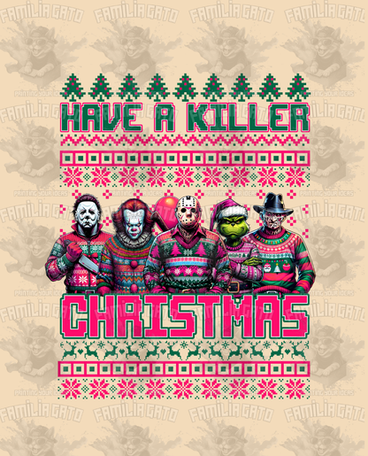 Have a Killer Christmas  #2 DTF Transfer