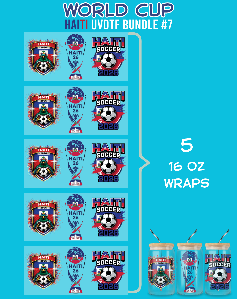 World Cup UVDTF Bundles - 16 Oz Libbey Glass Can Wraps