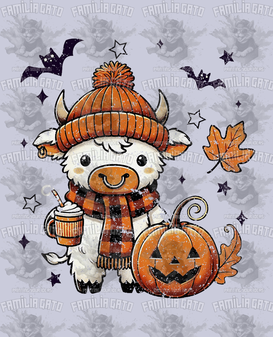 Halloween Cow #1 DTF Transfer