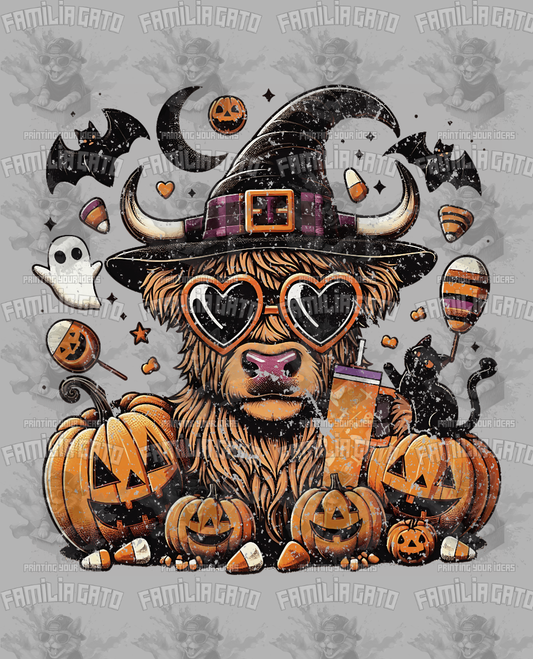 Halloween Cow #2 DTF Transfer