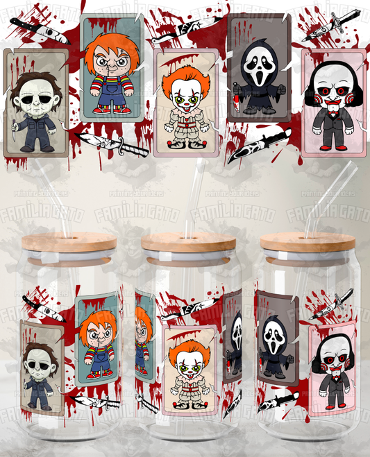 Halloween Horror Characters #60 UVDTF Wrap