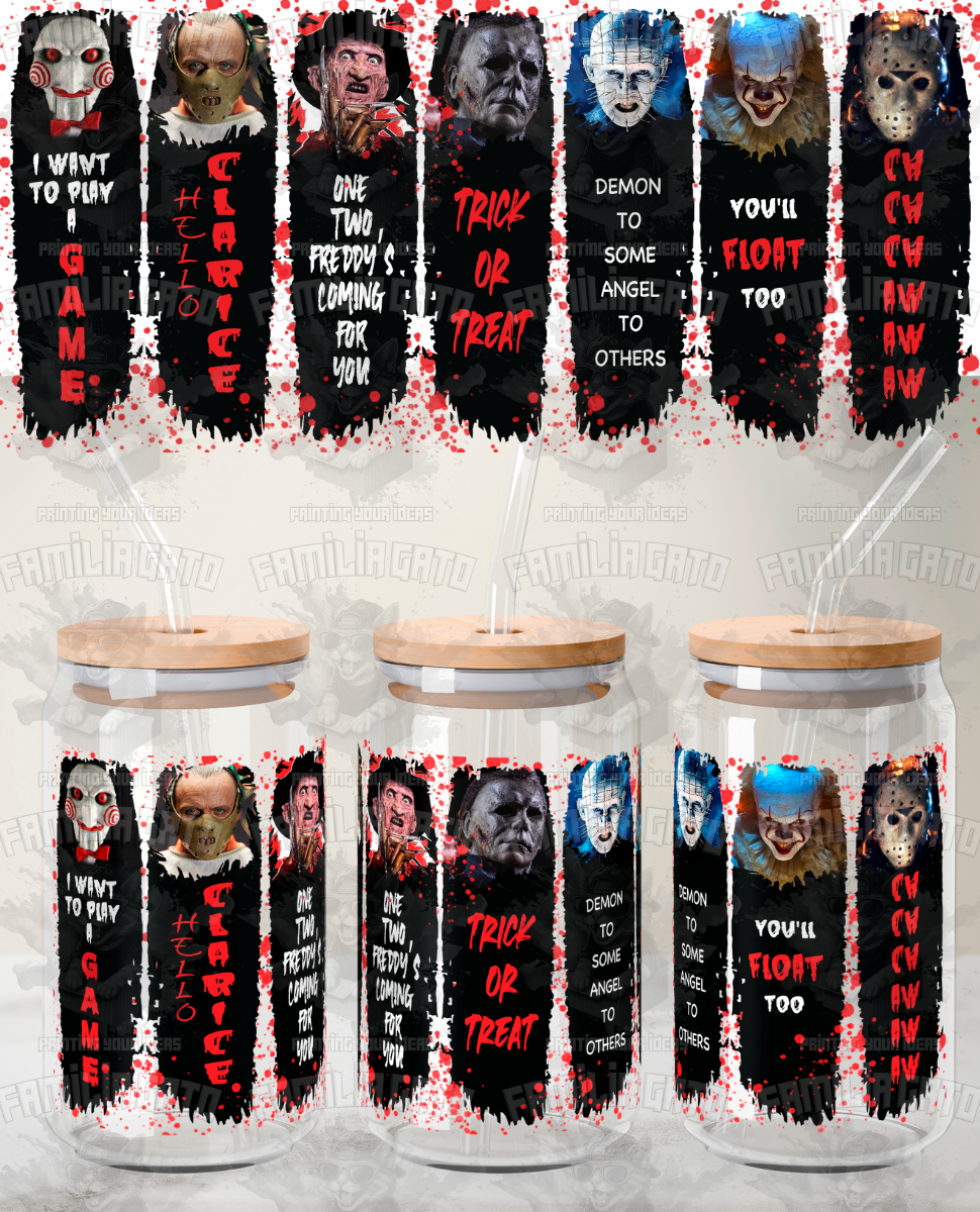 Halloween Horror Characters #65 UVDTF Wrap