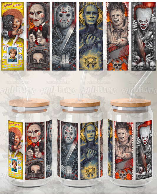 Halloween Horror Characters #66 UVDTF Wrap