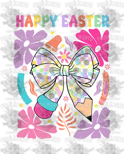 Happy Easter DTF Transfer