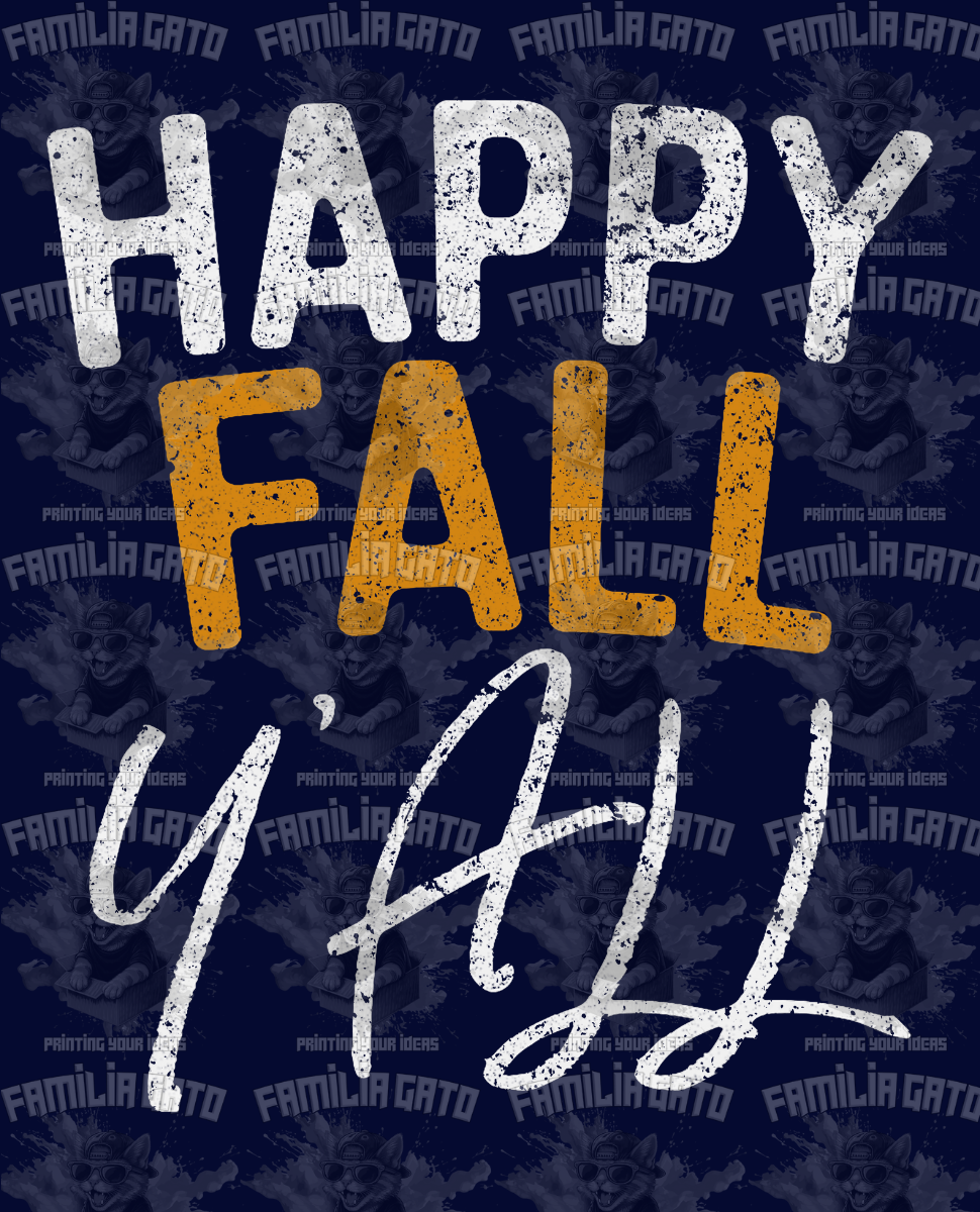 Happy Fall Y'all #10 DTF Transfer
