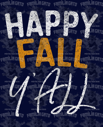 Happy Fall Y'all #10 DTF Transfer
