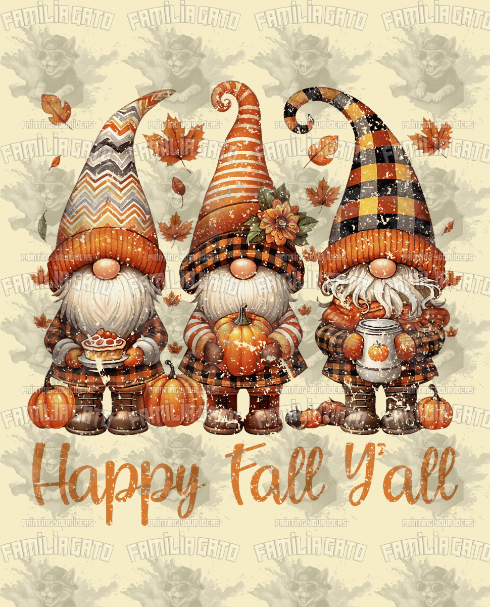 Happy Fall Y'all #6 DTF Transfer