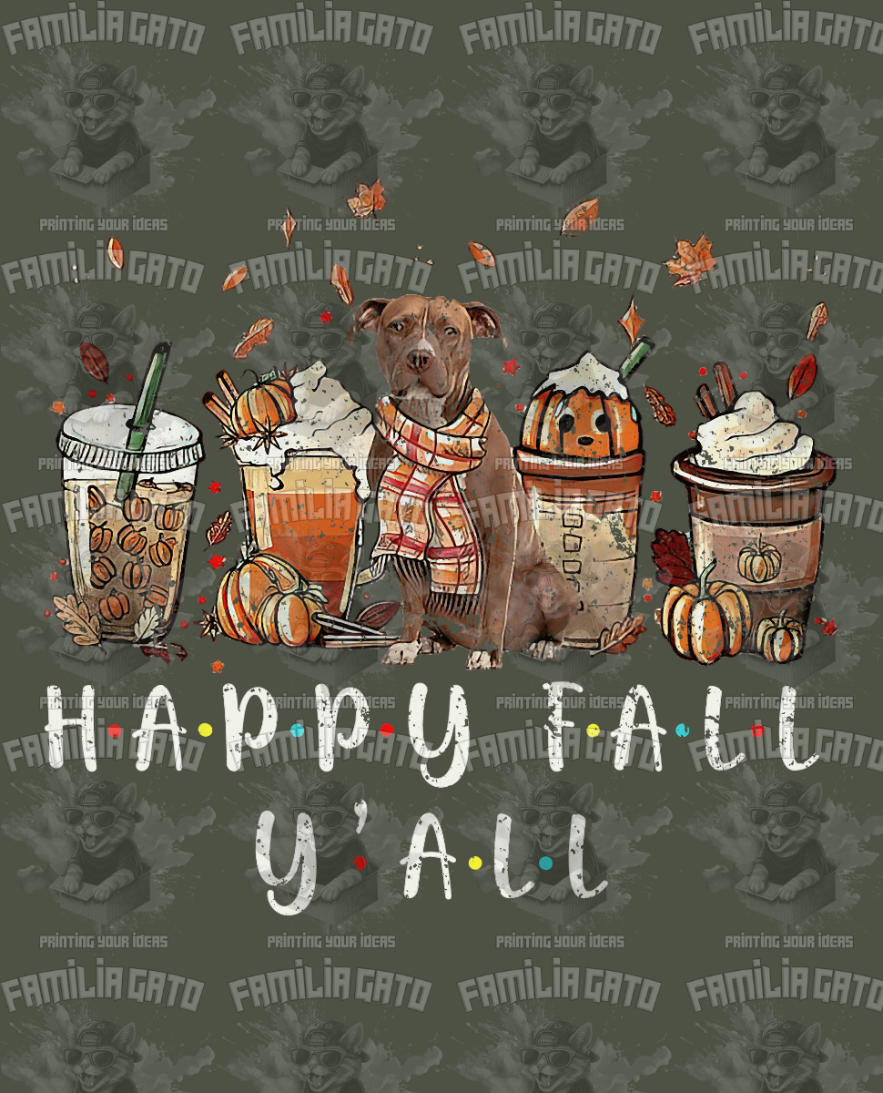 Happy Fall Y'all #7 DTF Transfer