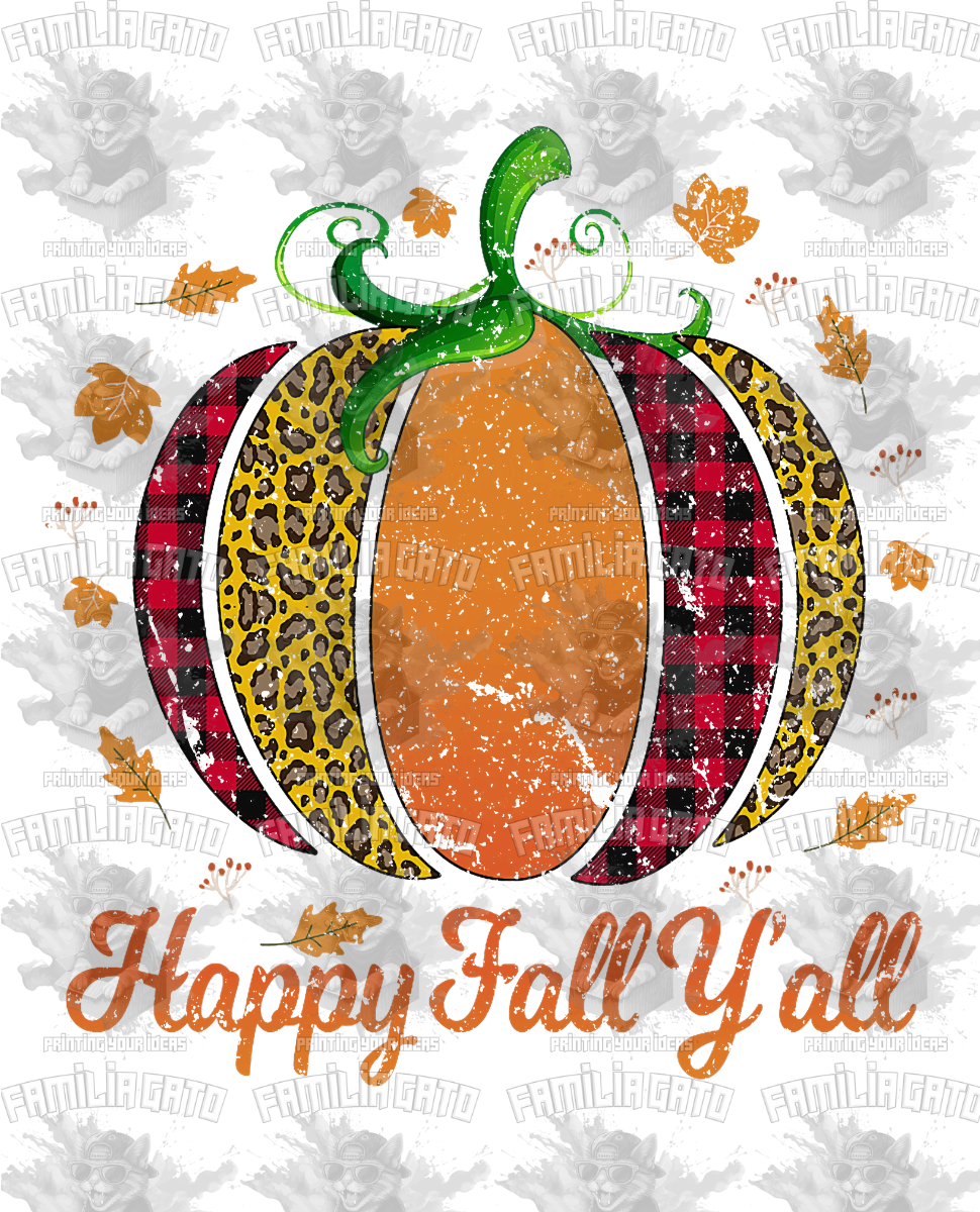 Happy Fall Y'all #9 DTF Transfer
