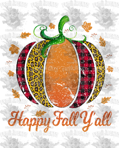 Happy Fall Y'all #9 DTF Transfer